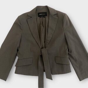 BCBG Max Azria Women’s Blazer Jacket XS Tie Front Corpcore Academia Preppy